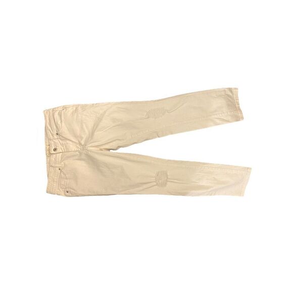 Jessica Simpson white distressed jeans forever rolled ankle size 28 - Picture 3 of 10